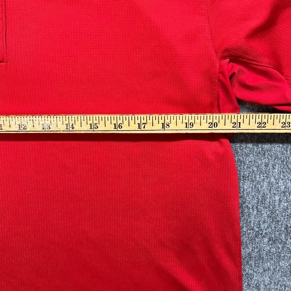 Nike Golf Sphere Dry Polo Shirt Mens Large Red Short‎ Sleeve Performance Top